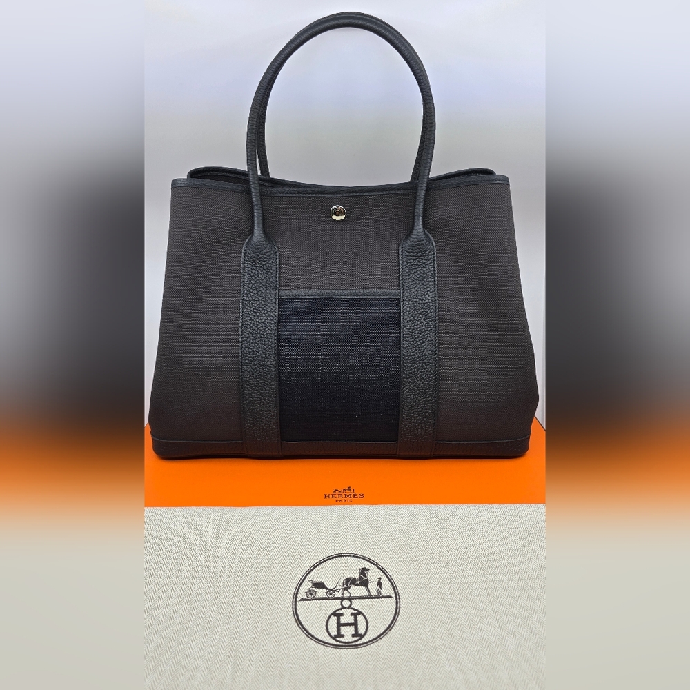 Hermes Garden Party 36 Pocket Military Handbag